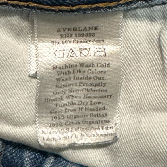 EVERLANE 90s Cheeky Jeans in Northridge Blue. Size 24 Ankle 👖 - Picture 9 of 11